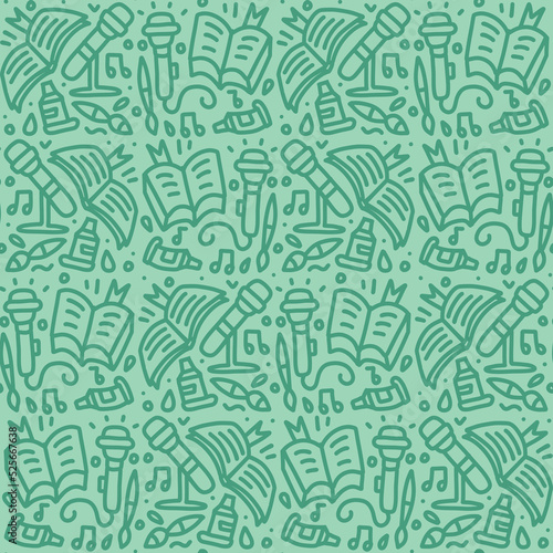 Foto Education elements seamless background
