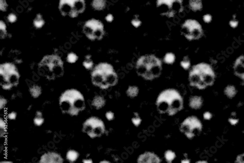 Floating sugar skull ghostly mysterious ethereal background wallpaper screensaver backdrop