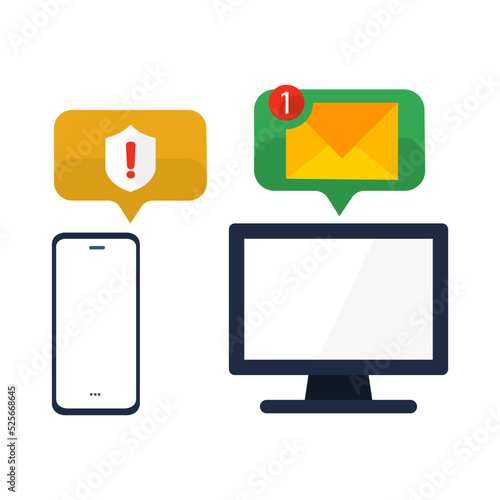 icon of transferring files from one medium to another, vector illustration