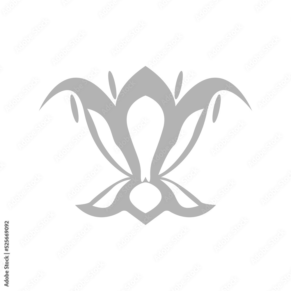 flower icon on a white background, vector illustration flower icon on a white background, vector illustration