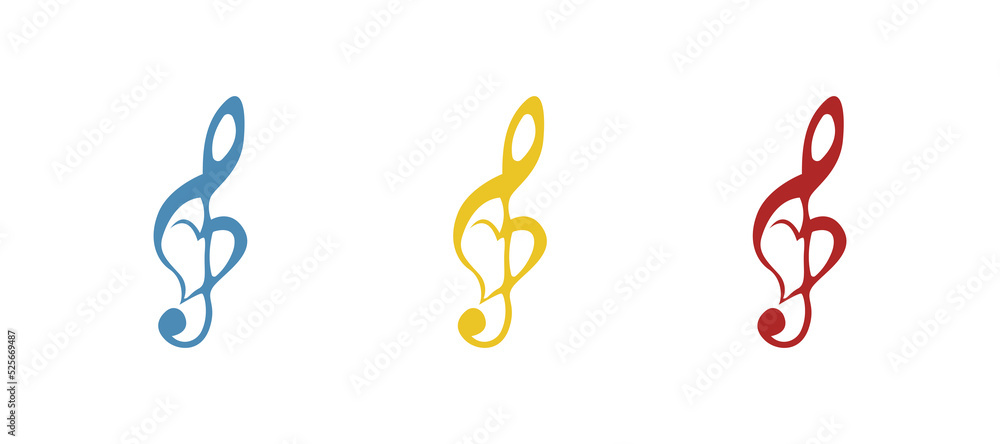 treble clef icon, on a white background, vector illustration treble clef icon, on a white background, vector illustration