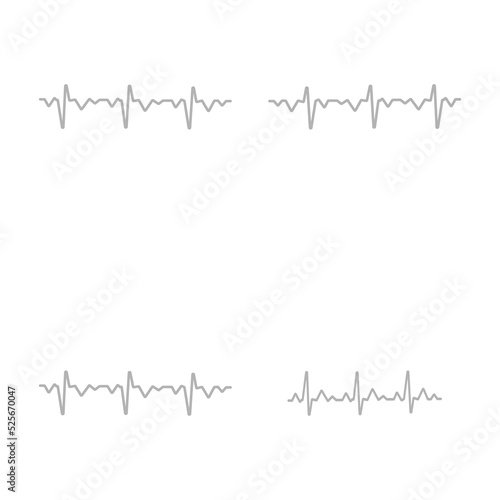 heart beat icon on white background  vector illustration