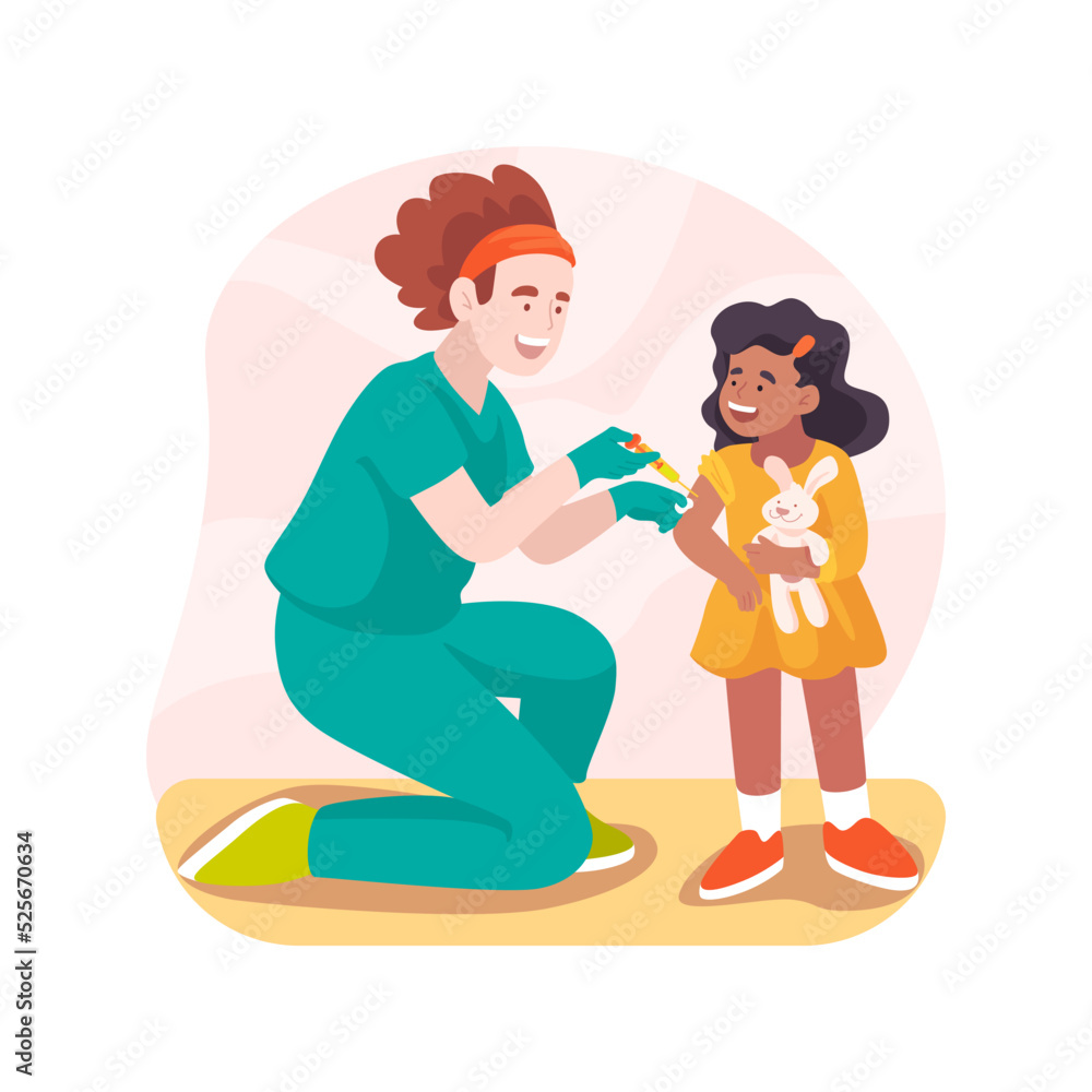 Vaccination isolated cartoon vector illustration. Vaccination isolated cartoon vector illustration.