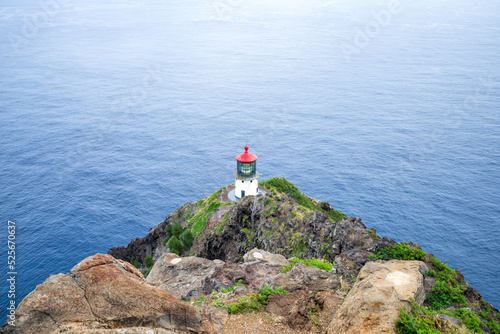 lighthouse on the coast of the sea