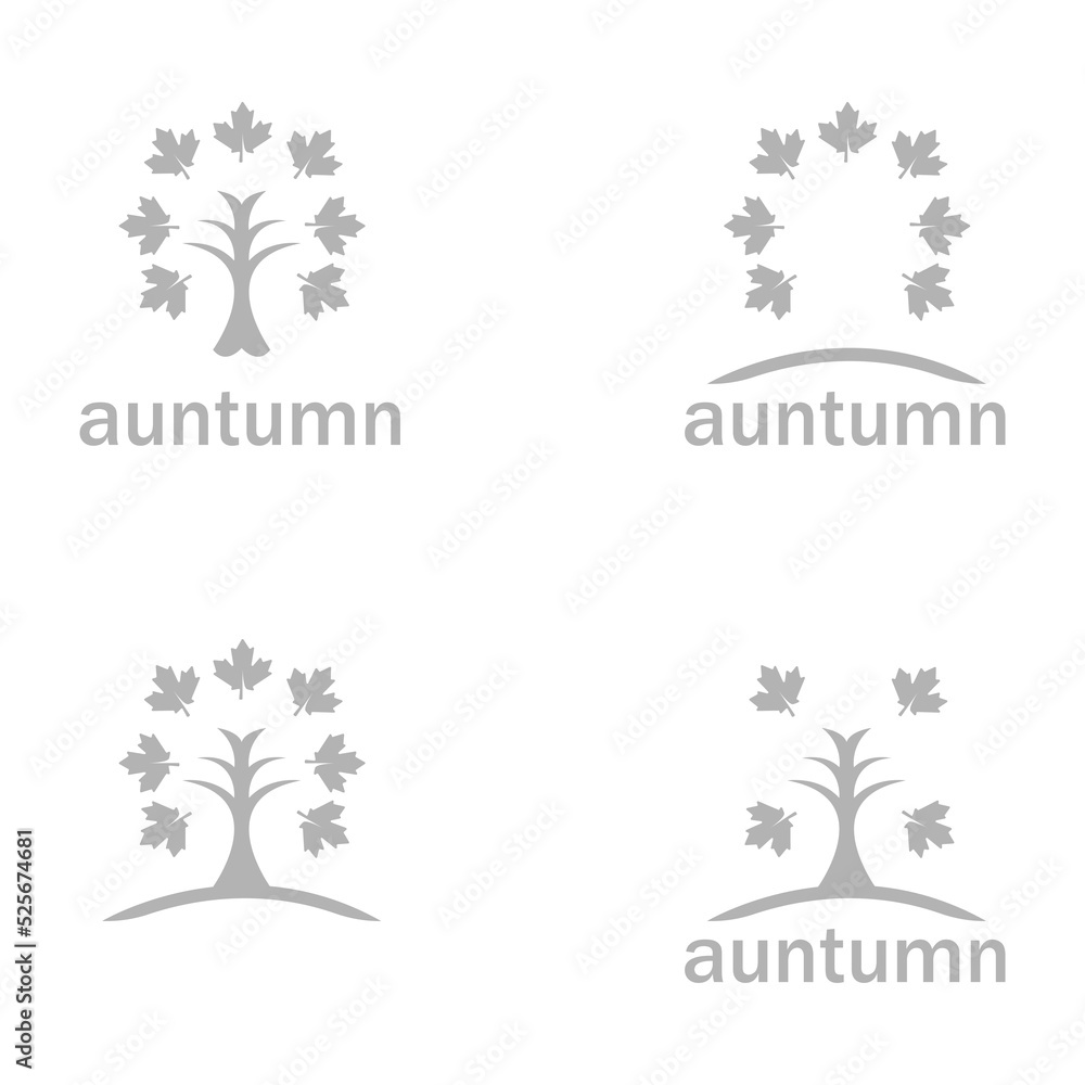 leaf icon, autumn concept, vector illustration