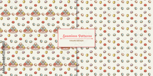 pattern with macarons 