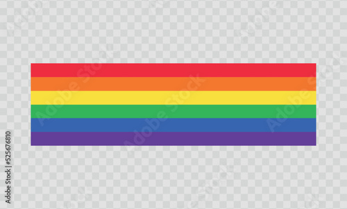 LGBTQ+ Pride Month, vector. İsolated on background