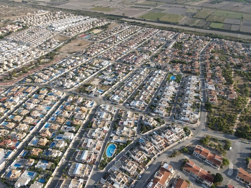 Vista aerea de urbanizacion en España