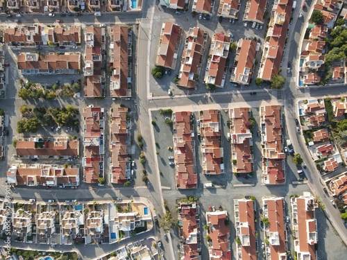 Vista aerea de urbanizacion en España
