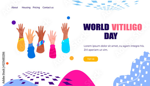 world vitiligo day another kind of beauty love yourself accept your body hands vitiligo skin disease horizontal