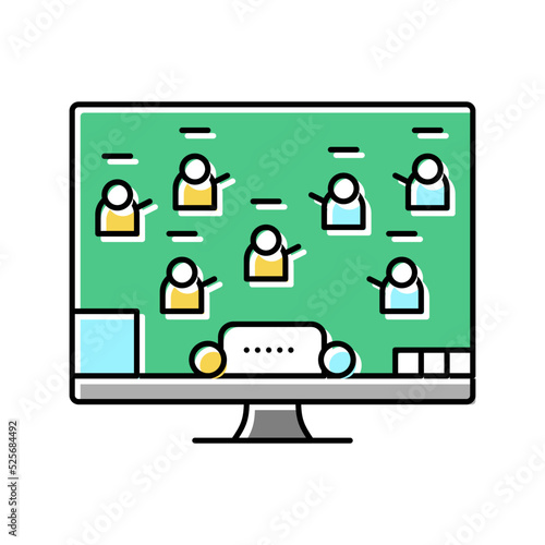 moba video game color icon vector illustration