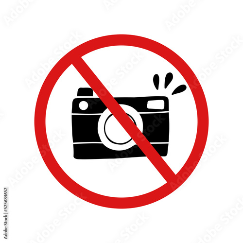 Abstract no foto. Isolated vector sign symbol. Flat vector illustration.