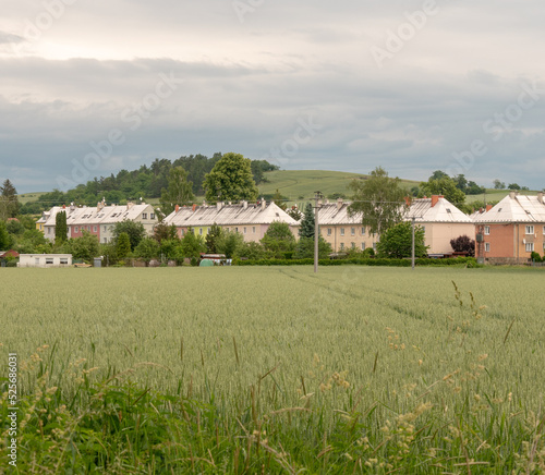 Houses on the outskirts of the city of Krnov.