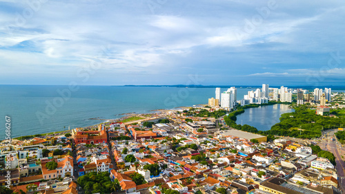 Horizon View Cartagena Colombia Drone Footage, boca grande