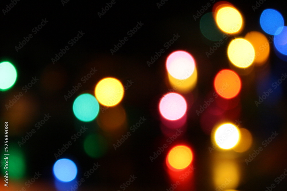 Fototapeta premium blurred christmas lights background
