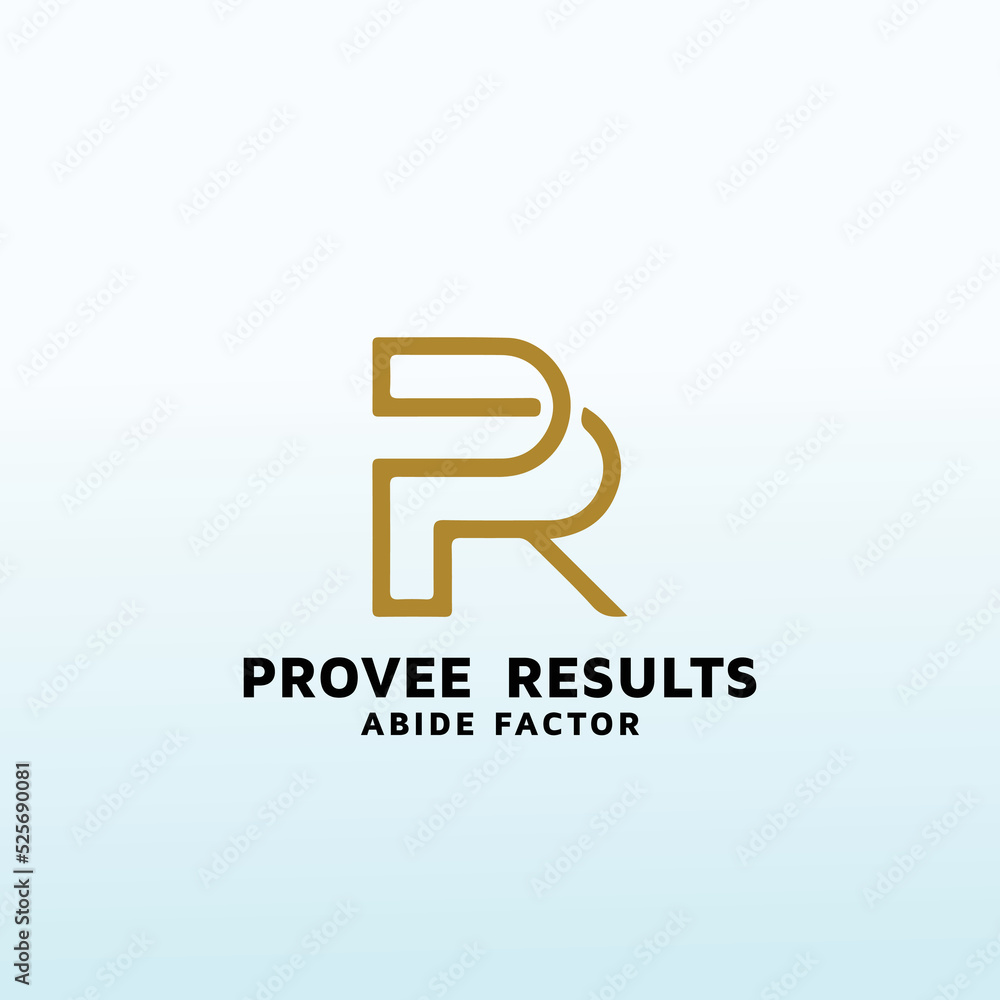 Business and Consulting letter PR vector logo design Business and Consulting letter PR vector logo design