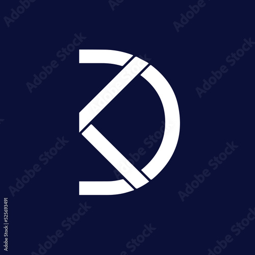 Free Download KD Logo Design , Initial Based KD Icon - GFXLoad
