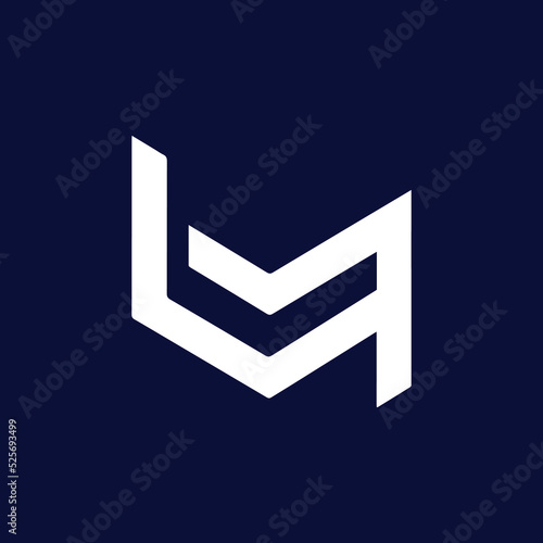 LM Logo Design , Initial Based LM Icon