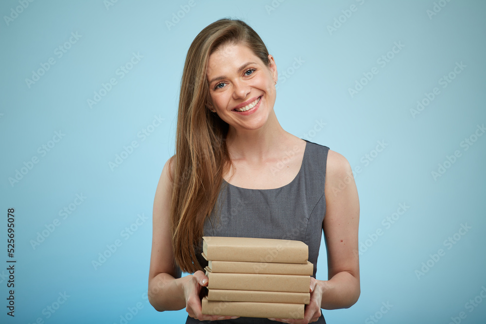 Smiling woman isolated portrait Smiling woman isolated portrait