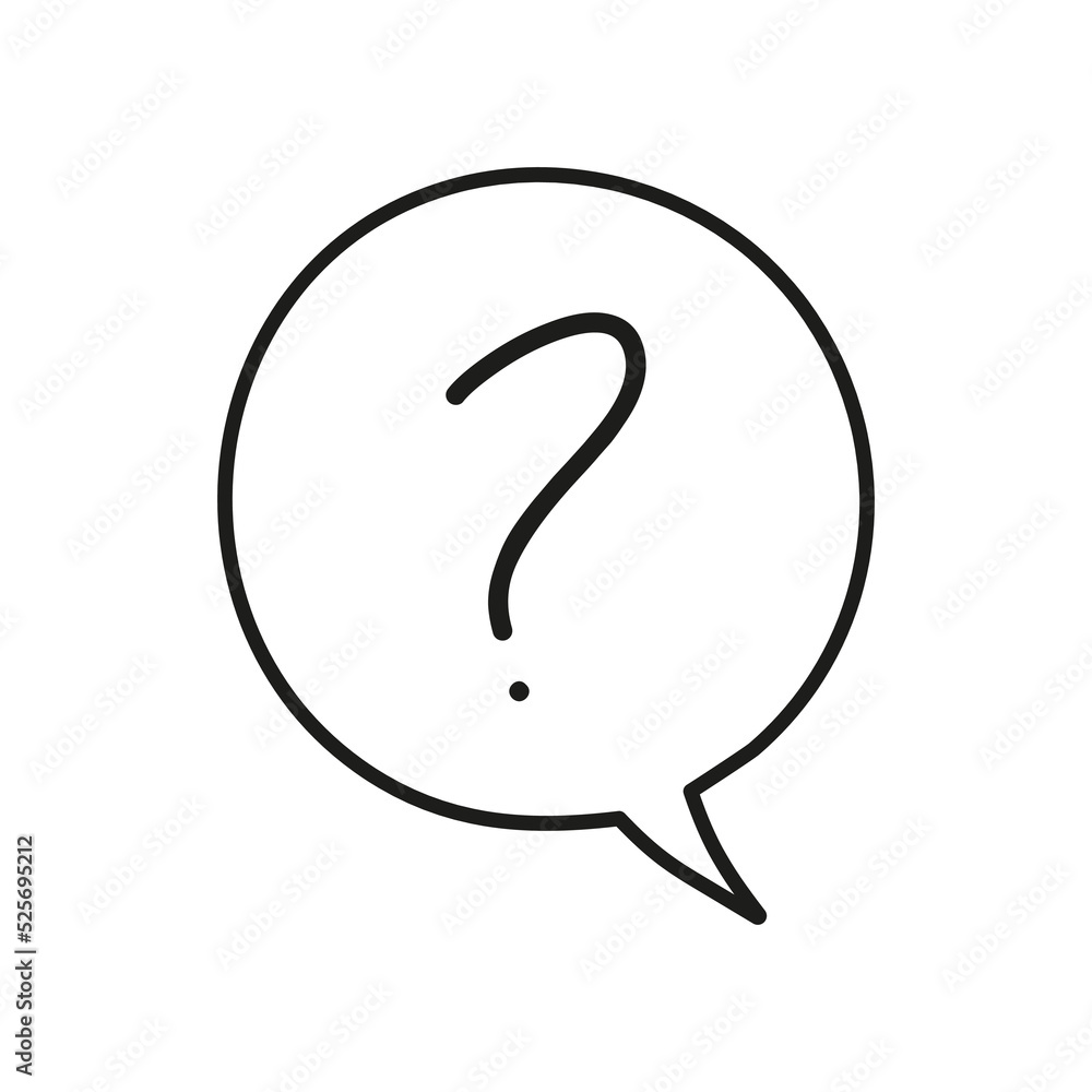 yellow speech bubble hand draw cartoon message box with question mark icon yellow speech bubble hand draw cartoon message box with question mark icon