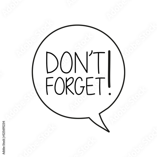 Don't forget speech bubble.