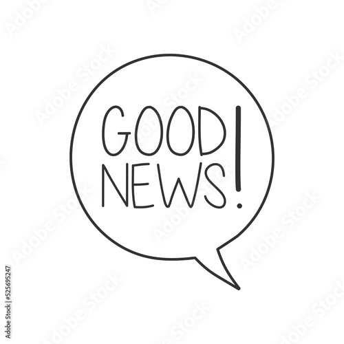 Good news on speech bubble