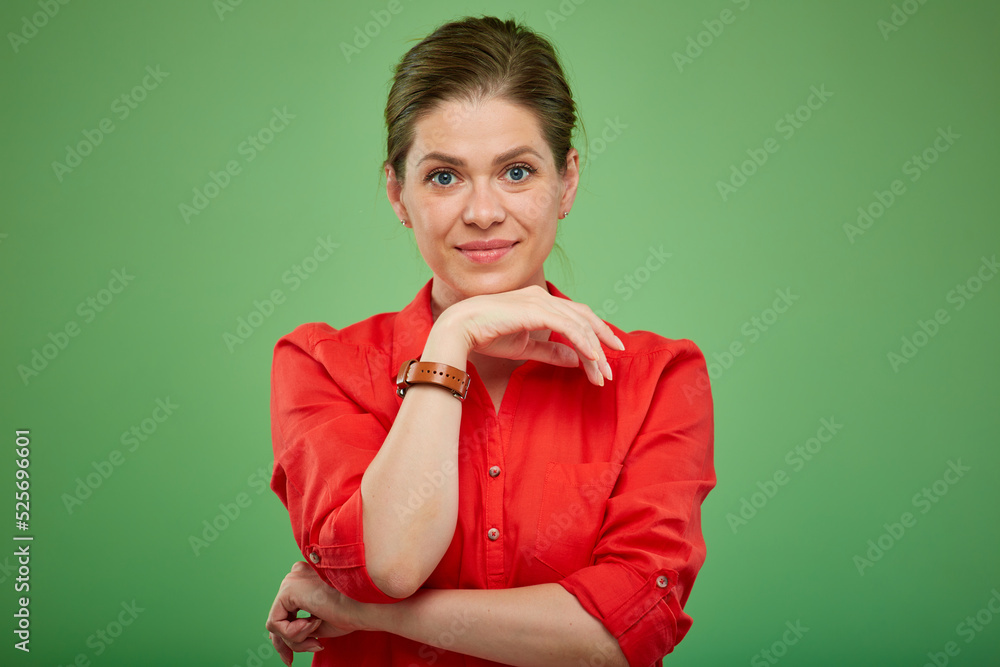 Smiling woman isolated portrait Smiling woman isolated portrait