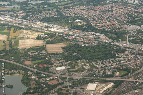 Photos City of Ludwigshafen in Germany seen from above