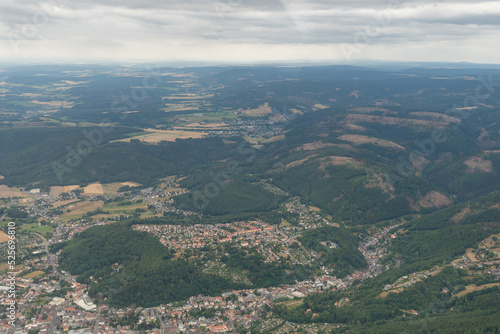 View over the city of Sonneberg in Germany from above © Robert
