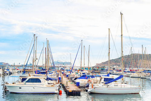 Yachts pier cruise marina I...