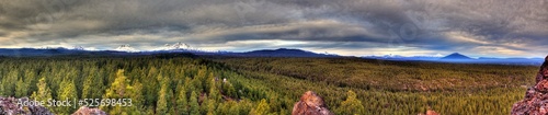 The view of Mt Bachelor and the three sisters from three creeks road Sisters Oregon