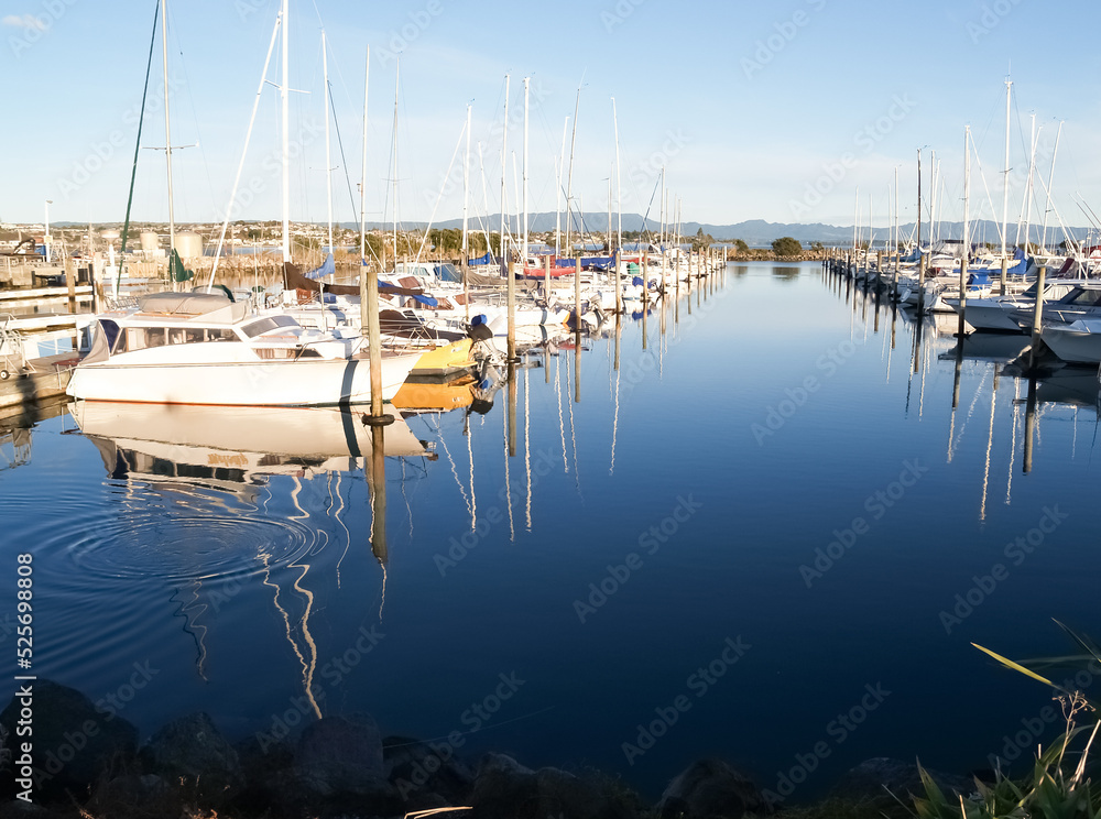 Fototapeta premium Boats in picturesque marina