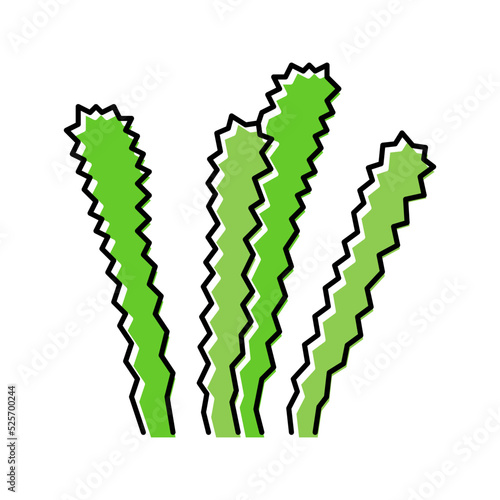 elodea densa color icon vector illustration