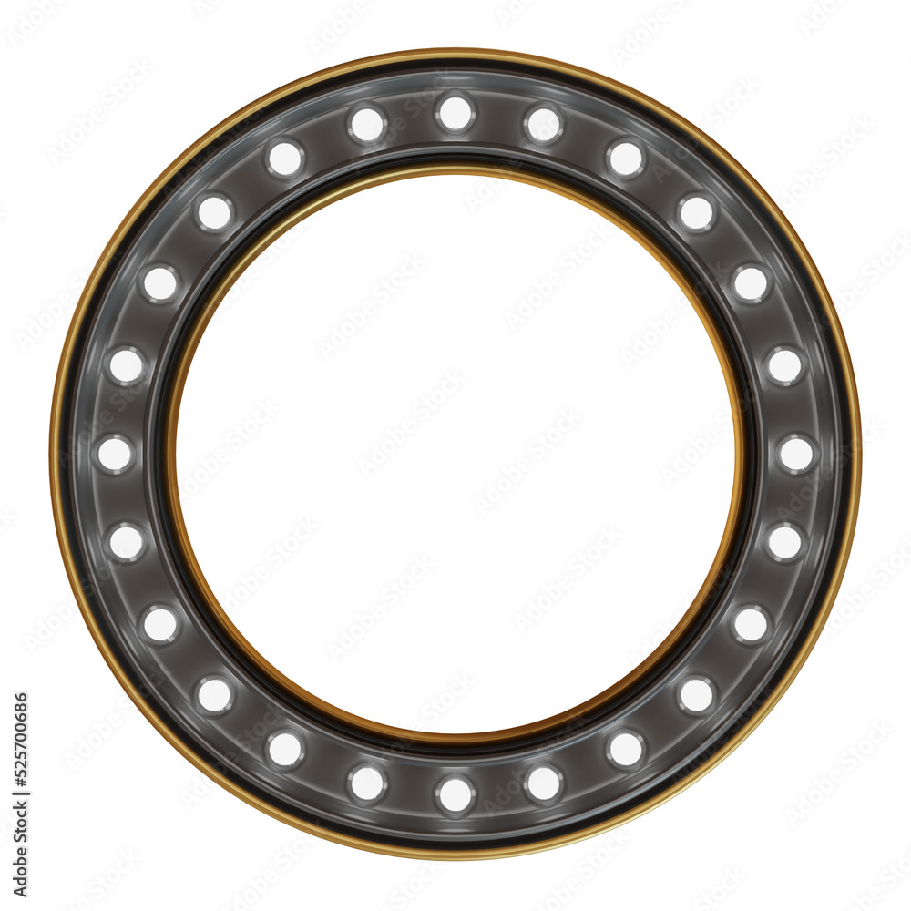 3D Circle Light Sign Element 3D Circle Light Sign Element
