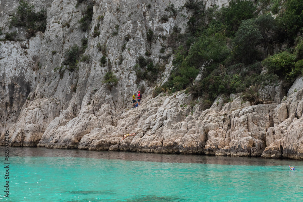 France Calanque Mediterranean Fjord Father Dad Son Hiking Beach France Calanque Mediterranean Fjord Father Dad Son Hiking Beach