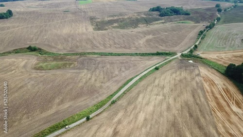 Aerial view of amateour rally