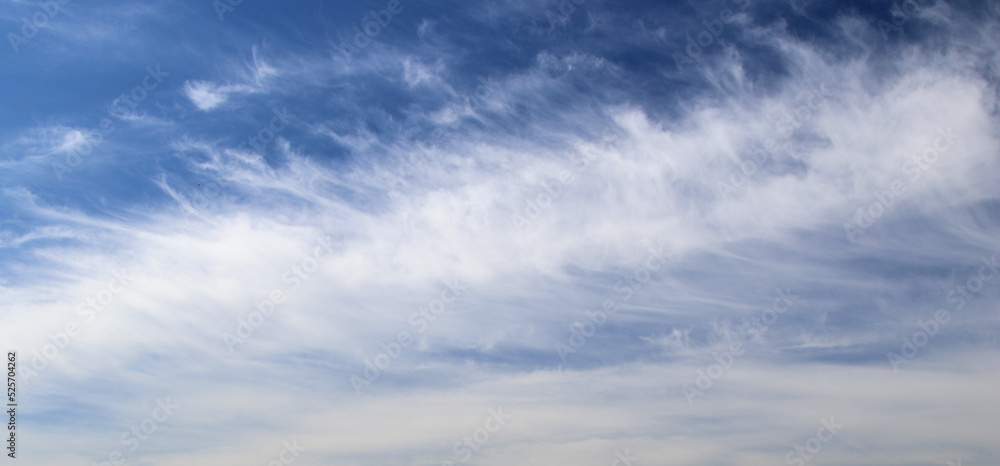 Clouds on blue sky, nature background