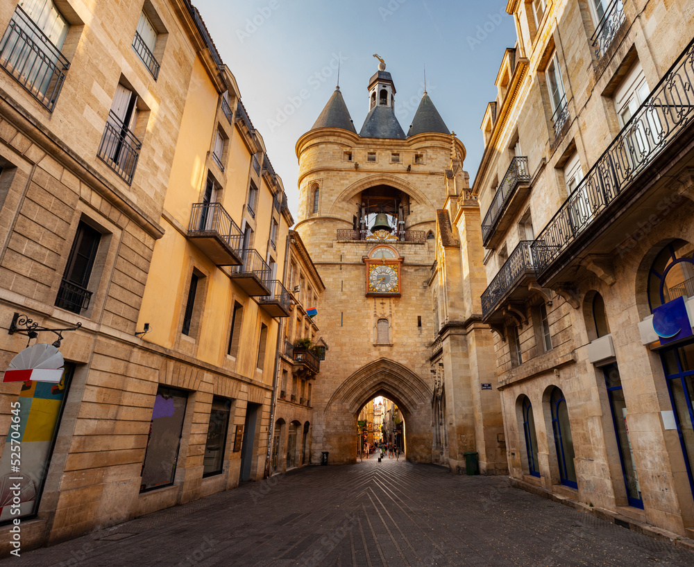 Portal of the La Grosse Cloche, the second remaining gate of the Medieval walls of Bordeaux