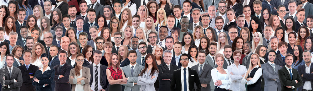 Business people group collage background Business people group collage background