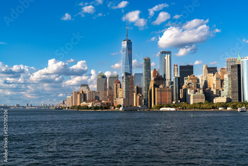 Manhattan cityscape view in new york