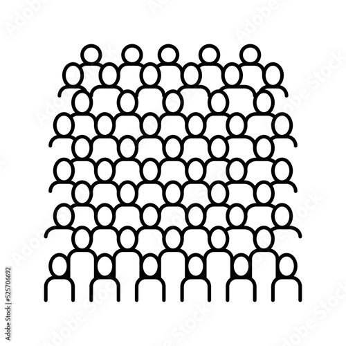 terracotta army line icon vector illustration