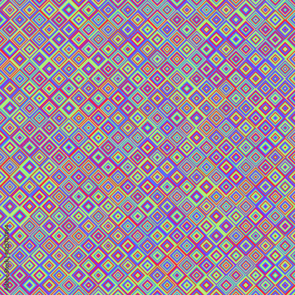 Color Rhombus tile tessellation pattern illustration Color Rhombus tile tessellation pattern illustration