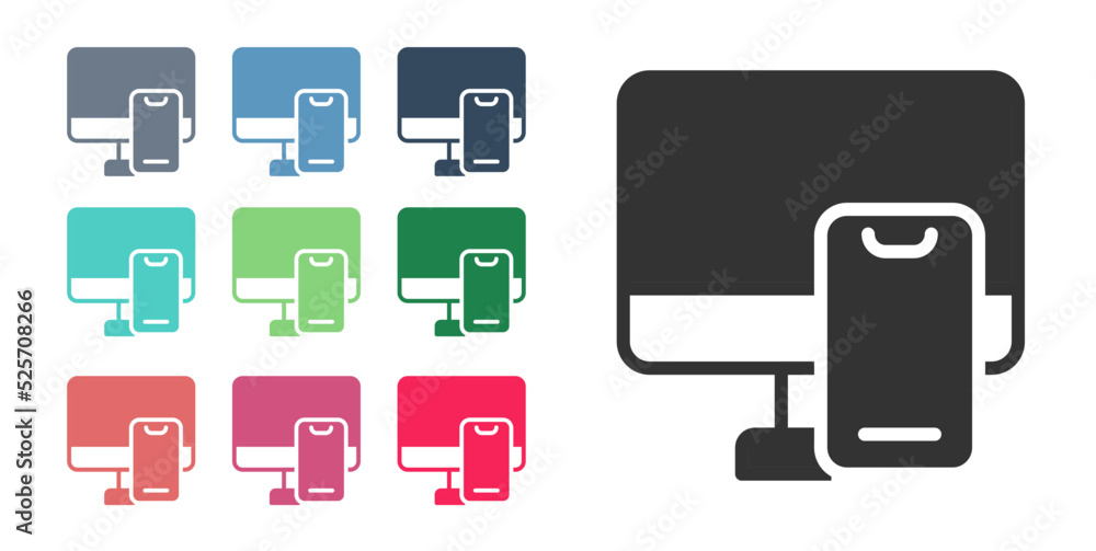 Black Online ordering and fast food delivery icon isolated on white background. Set icons colorful. Vector Black Online ordering and fast food delivery icon isolated on white background. Set icons colorful. Vector
