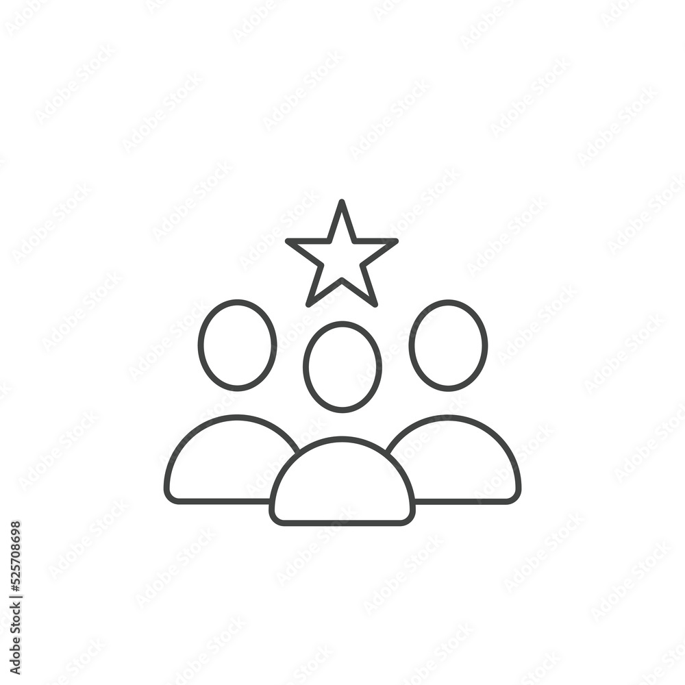 favorite or popular person icons  symbol vector elements for infographic web