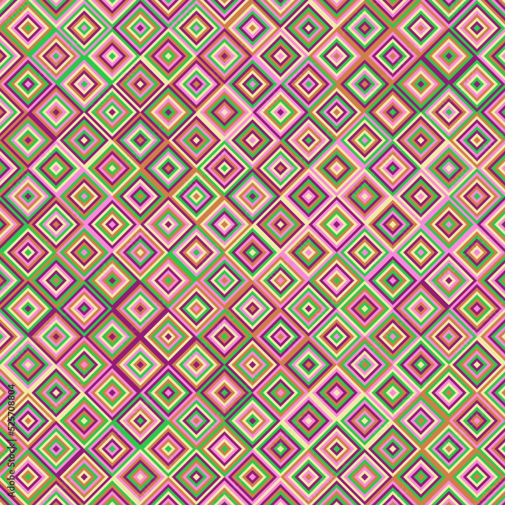 Color Rhombus tile tessellation pattern illustration Color Rhombus tile tessellation pattern illustration