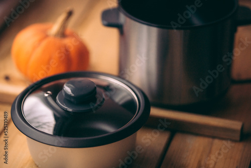 Fall meals preparation concept - Healthy pumping soup