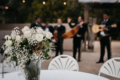 Mariachis at a wedding