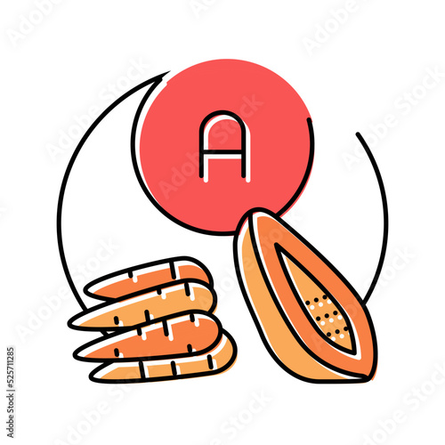 a vitamin color icon vector illustration