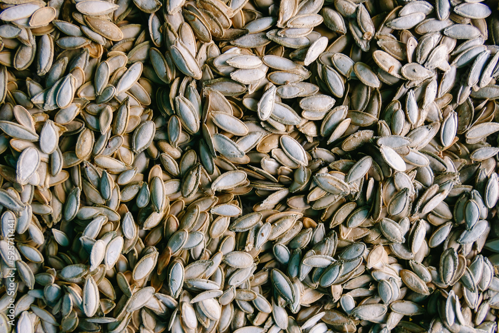 Pumpkin seeds texture background Pumpkin seeds texture background