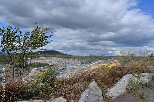 Rock quarry in the mountains
